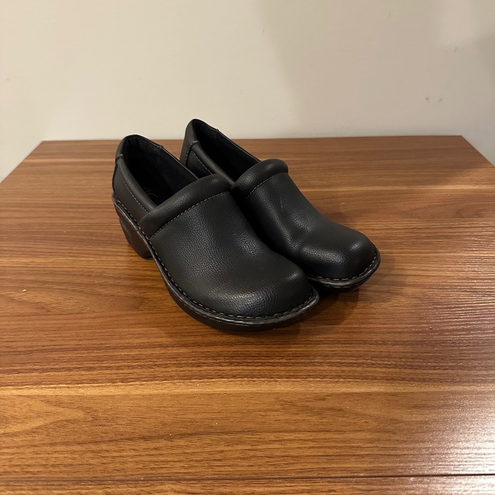 b.o.c. Born Concept Womens Black Clogs Slip On Comfort Shoes Size 7.5